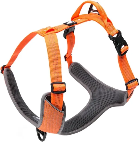 Miniatura 3 de TRUE LOVE Arnés para perro Outdoor Adventure II Chaleco reflectante con 2 accesorios de correa a juego correa y collar disponible TLH6071 Negro