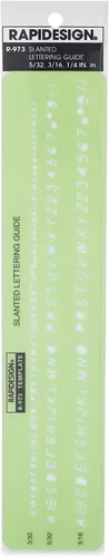 Miniatura 16 de Plantilla de letras y números verticales góticos, tamaño de 1 pulgada, 1 cada uno (R918)