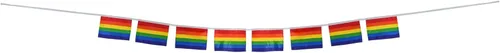 Miniatura 10 de In the Breeze 3699 - Bandera de arco iris de 3 pies por 5 pies, bandera con ojales y rayas cosidas, 3699