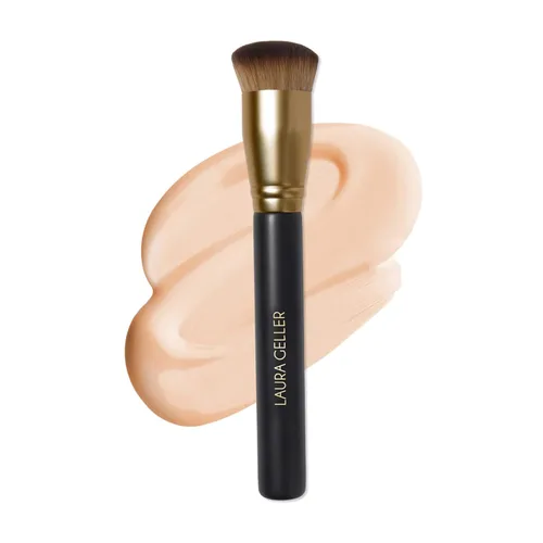 Miniatura 25 de LAURA GELLER NEW YORK - Brocha retráctil con mango de aluminio Kabuki, para todo el maquillaje facial y base para maquillaje facial líquido, crema