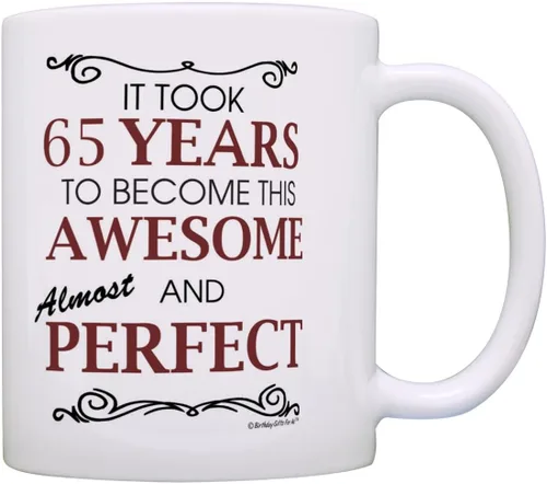 Miniatura 35 de Birthday Gifts For All 80th Took 80 Years Awesome Funny Party Gift - Taza de café de cerámica de 11 oz, taza de té, color blanco 11oz - 80th