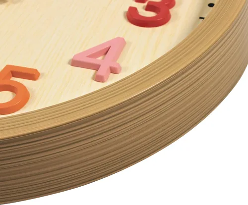 Miniatura 6 de Foxtop Reloj de pared silencioso para niños, funciona con pilas, sin tictac, reloj colorido para niños, para aula, sala de juegos, habitación