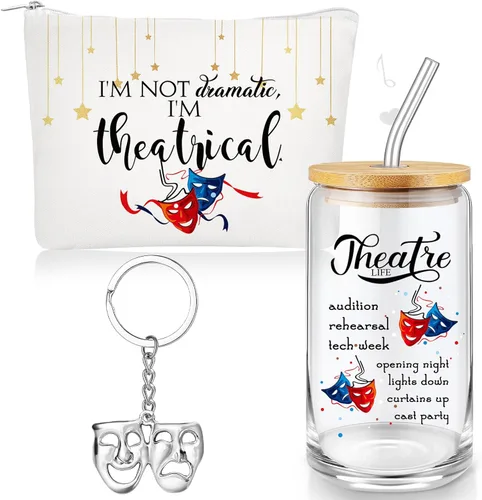 Miniatura 8 de Sieral Regalos para amantes de la música para mujeres, regalos para profesores de música, taza de cristal, bolsa musical con cremallera, llavero