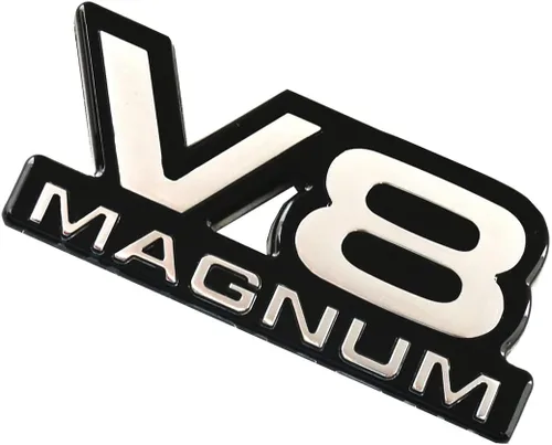 Miniatura 4 de 2 unidades de emblemas V8 Magnum para puerta de guardabarros, pegatinas 3D con logotipo para placa de identificación, aptas para 1500 Van