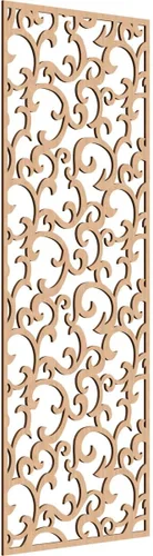 Miniatura 191 de Wheatland Paneles de pared decorativos de madera con calado, 9 3/8 pulgadas de ancho x 24 3/8 pulgadas de alto x 1/4 de alto, nogal