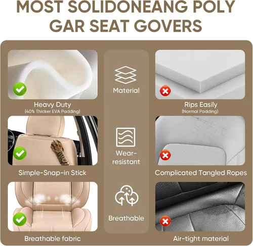 Miniatura 6 de Fundas de Asiento de Automóvil Accesorios Asiento Delantero Protector de Cojín de Cuero Transpirable Impermeable Funda de Asiento para Automóviles