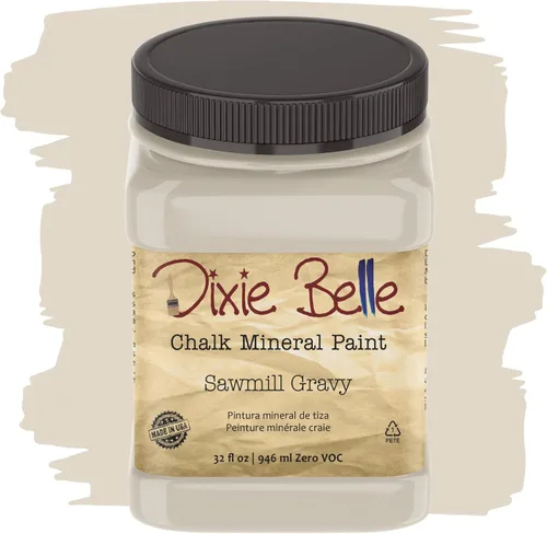 Miniatura 296 de Dixie Belle Paint Company - Pintura con acabado de tiza para muebles, color negro (Caviar), 1 galón, 128 fl oz, pintura mineral color rosa intenso