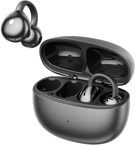 Auriculares con clip, auriculares inalámbricos Bluetooth 5.4 de oreja abierta, auriculares ligeros de oreja abierta de 30 horas de batería de largo,