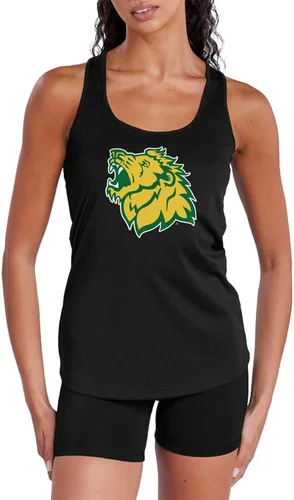 Miniatura 349 de Camiseta deportiva sin mangas oficial de NCAA Collegiate para mujer, con espalda cruzada, colección con logotipo primario
