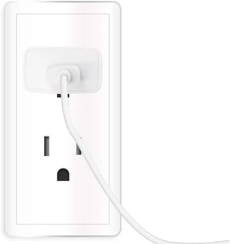Miniatura 3 de Cargador de pared USB certificado UL 5V1A enchufe en la puerta Adaptador de CA de alimentación de viaje oficina uso doméstico - 1 paquete blanco