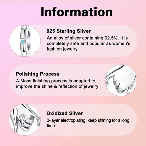 Miniatura 46 de Abalorios de plata de ley 925 con letras de la A ~ Z, para pulseras, collares, Día de San Valentín, Día de la Madre, joyería regalos para mujeres