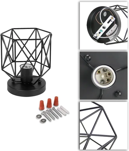 Miniatura 5 de Lámpara de techo industrial retro vintage de montaje empotrado, mini pintura de metal, lámpara de techo para pasillo, escalera, dormitorio, cocina