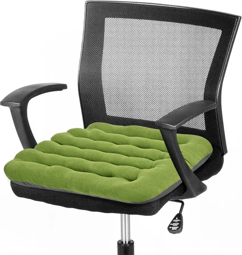 Miniatura 15 de BUYUE Good Support Cojín de Silla de Oficina Acolchado, Terciopelo Suave Cómodo Antideslizante Cojín de Asiento para Escritorio de Computadora Silla