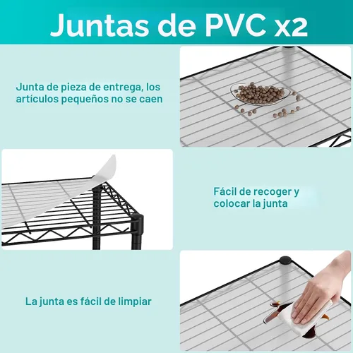 Miniatura 4 de SINGAYE 2 estantes pequeños para cocina, estante de alambre, estante de metal, organizadores ajustables, estantes de almacenamiento para despensa
