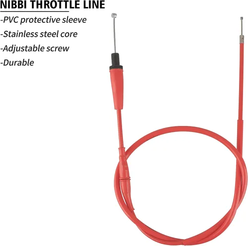 Miniatura 2 de nibbi Cable de acelerador de 46" Go Kart universal para bicicleta de suciedad, mini bicicleta y motocross Cable de acelerador para motocicleta 125