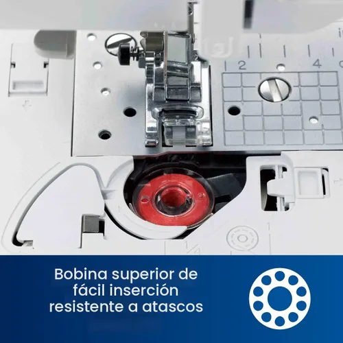 Miniatura 7 de Brother Máquina de coser y acolchar, computarizada, 165 puntadas integradas, pantalla LCD, mesa ancha, 8 pies prensatelas incluidos, blanco, 20x12x17