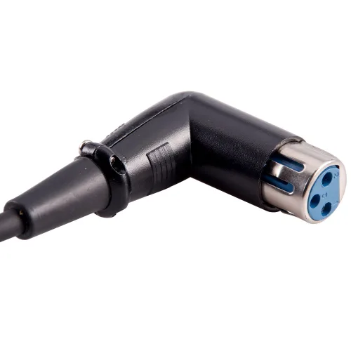Miniatura 3 de Seismic Audio SARAX1 Nuevo cable de conexión XLR a XLR en ángulo recto de 1 pie