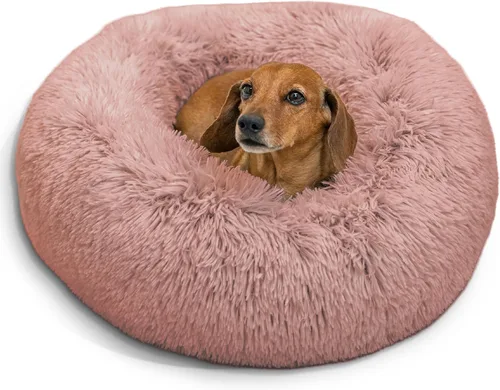 Miniatura 20 de Best Friends by Sheri - The Original Calming Donut - Cama calmante en forma de dona para perros y gatos - Pelo corto, gris, S, 23 x 23 pulgadas Gris