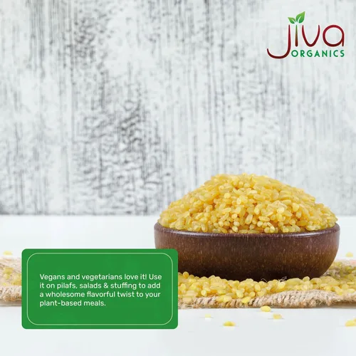 Miniatura 5 de Trigo Bulgur orgánico grueso #3 de 2 libras, sin OMG, cultivado en Estados Unidos, bayas de trigo 100% naturales, bolsa resellable por Jiva Organics