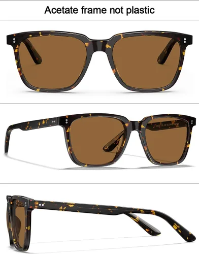 Miniatura 22 de Carfia Chic - Lentes de sol polarizados para mujer, protección UV400, marco de acetato pulido a mano