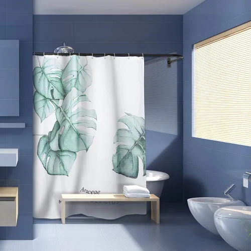 Miniatura 3 de PrettyHome Barra de cortina de ducha con forma de L, para baño, 28 x 68 pulgadas, acabado negro