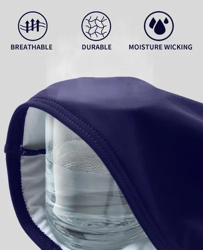 Miniatura 5 de beautyin Traje de baño de una pieza con cremallera frontal para mujer, traje de baño atlético con espalda cruzada