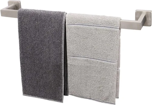 Miniatura 10 de TocTen Toallero de Baño - Base Cuadrada Engrosada SUS304 Barra de Toallas de Acero Inoxidable para Baño, Accesorios de Baño Varilla de Toallas