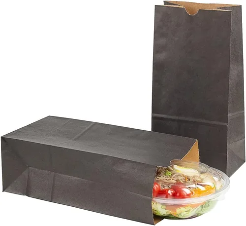 Miniatura 16 de Restaurantware Bag Tek - Bolsas de papel de 2 libras, 100 bolsas de almuerzo desechables, pequeñas para almuerzos, sándwiches y aperitivos, bolsas