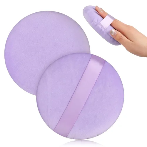 Miniatura 9 de Esponja corporal de gran tamaño, 5 pulgadas, ultra suave, lavable, redonda, aplicador de esponja de maquillaje para limpieza facial, maquillaje