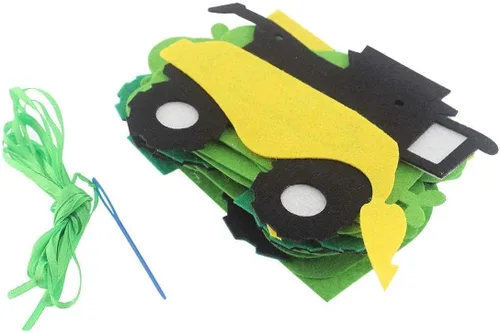 Miniatura 6 de Juego de pancartas de cumpleaños de tractor verde con guirnalda de tractor para decoración de fiestas de cumpleaños con temática de tractor
