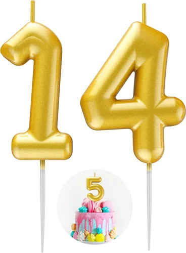 Miniatura 90 de Velas número 2 arcoíris con número 3D de feliz cumpleaños para decoración de fiesta de pastel de cumpleaños, suministros de celebración
