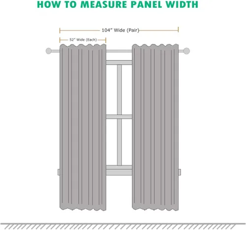 Miniatura 5 de Meridian juego de 2 cortinas con aislante térmico para oscurecer habitación Negro/Gris