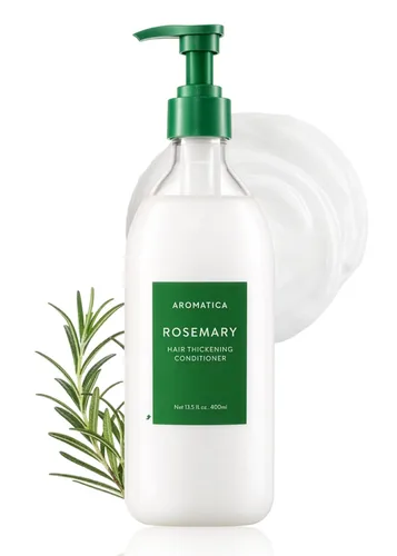 AROMATICA Acondicionador para engrosar el cabello, acondicionador vegano para cabello dañado y cabello seco, acondicionador hidratante, sin silicona