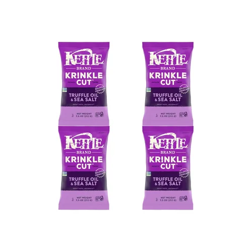 Miniatura 11 de Kettle Brand Patatas fritas, corte Krinkle, aceite de trufa y sal marina, 7.5 onzas