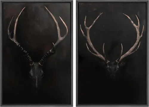 Miniatura 52 de SIGNWIN Lienzo enmarcado para pared, ilustraciones abstractas texturizadas en tonos beige terrosos, arte moderno, decorativo, contemporáneo