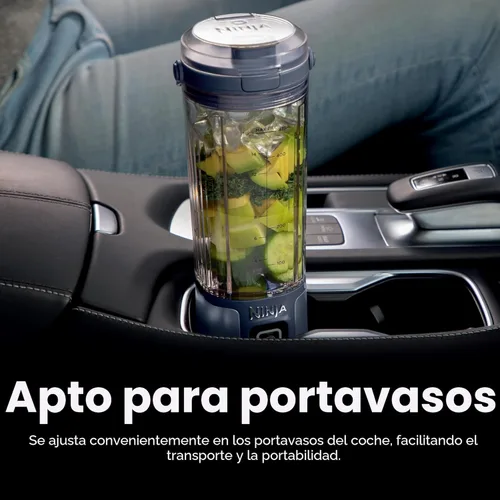 Miniatura 8 de Ninja BC151EM Blast Licuadora Portátil, Sin Cable, Recipiente de 18oz, Licuadora Personal para Batidos y Licuados, Libre de BPA, Tapa Hermética