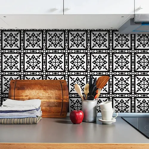 Miniatura 21 de 12 calcomanías mate para azulejos de pared, despegar y pegar, autoadhesivas, calcomanías de vinilo para azulejos de pared, adhesivo de PVC