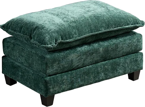 Miniatura 24 de Sofá modular negro de 111.5 pulgadas, sofás seccionales grandes de 3 plazas para sala de estar, sofá nube de tela de felpilla de gran