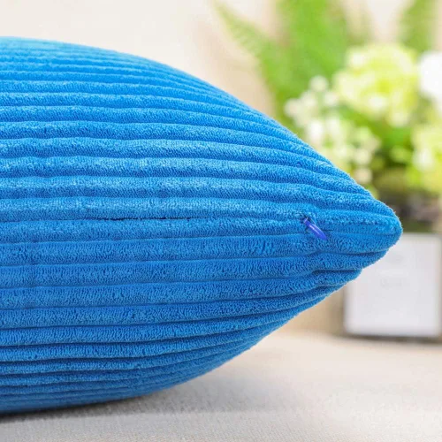 Miniatura 227 de Artscope Fundas de Almohada de Pana a Rayas Acogedoras Súper Suaves Decorativas Cuadradas Fundas de Cojín para Sofá Sillón Dormitorio Decoración