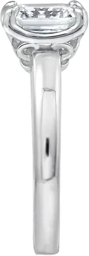 Miniatura 3 de Tienda Collection Sterling Silver Fancy Shape Solitaire Ring made with Infinite Elements Zirconia