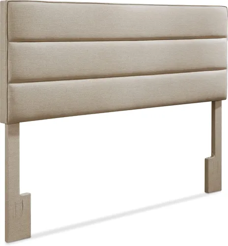 Miniatura 20 de Serta Palisades - Cabecero acolchado tapizado, marco de altura ajustable, diseño moderno copetudo, tela suave con textura de lino, tamaño Queen, Azul