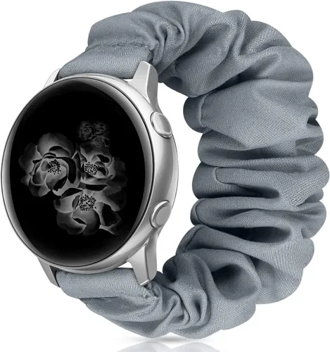 Miniatura 9 de Correas elásticas de repuesto para Samsung Galaxy Watch 4 5 Pro 6 7 Classic Galaxy Active 1 2 1.575 in 1.732 in para mujer Bla-M A-Negro