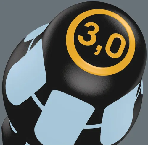 Miniatura 14 de Wera 05032060001 Kraftform – Juego de destornilladores de acero inoxidable 3334/6 y base, 6 piezas, MULTI, Ranurados: 6.5x150mm, 3x80mm, 4x100mm