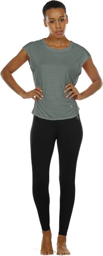 Miniatura 2 de icyzone Camiseta de entrenamiento para mujer Fitness Gym Yoga Running Ejercicio Cap Mangas Tops