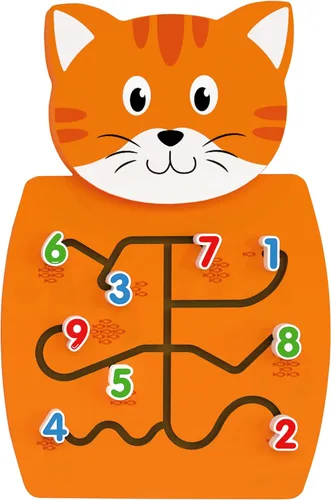 LEARNING ADVANTAGE Panel de Actividad de Pared con Gatos - 18m+ - Centro de Actividades para Niños Pequeños - Juguete de Pared - Decoración de Panel