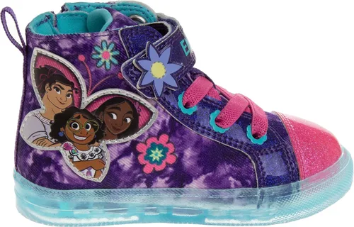 Miniatura 4 de Disney Encanto Shoes - Tenis de lona para niña, Mirabel Luisa Isabella, personaje de princesa, atléticos, casuales, de lona, sin cordones