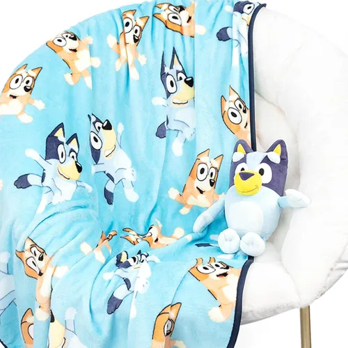 Miniatura 7 de Jay Franco Mini almohada de felpa para niños y juego de manta de viaje de 40 x 50 pulgadas, juego de manta de peluche para niños, súper suave, juego