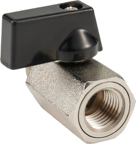 Miniatura 4 de EFIELD 1/4 Válvula de bola de latón de 1/4 "hembra NPT X 1/4" macho NPT válvula de cierre roscada, (MINI001)