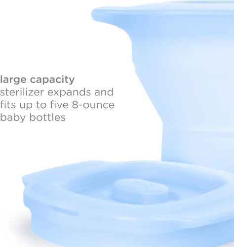 Miniatura 2 de Ubbi Papelera plegable 3 en 1 para microondas, esterilizador de biberones y vaporizador de verduras, bolsa de vapor de silicona reutilizable