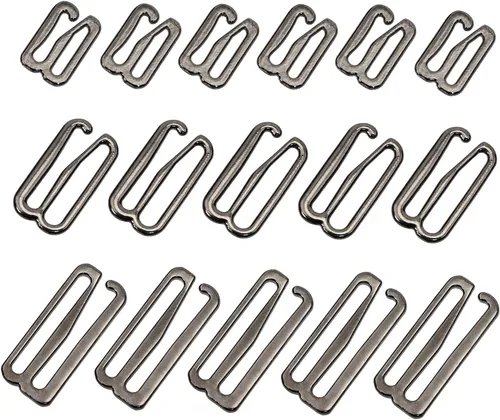 Miniatura 7 de Tupalizy Ganchos de metal para brasier para coser bikini halter tops traje de baño, lencería, traje de baño, diapositivas de ajuste, 60